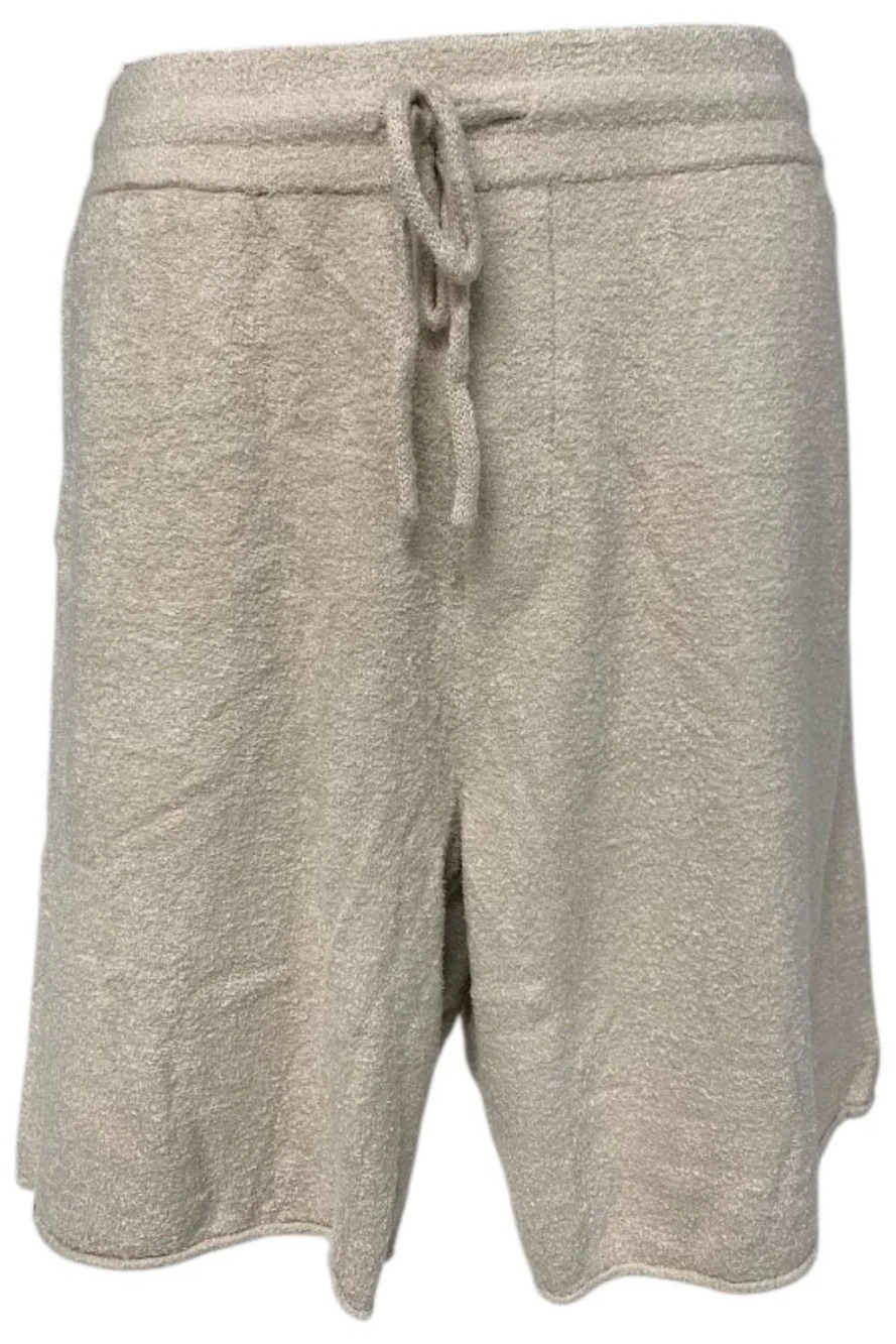 Barefoot Dreams Men's CozyChic Lite Rolled Edge Shorts Stone - Regular
